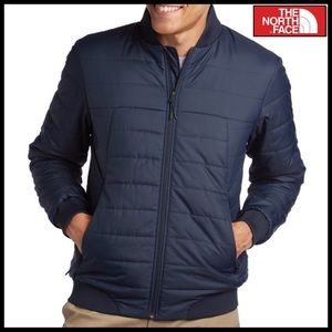 North Face Bodenburg Insulated Bomber Jacket in Navy Blue.